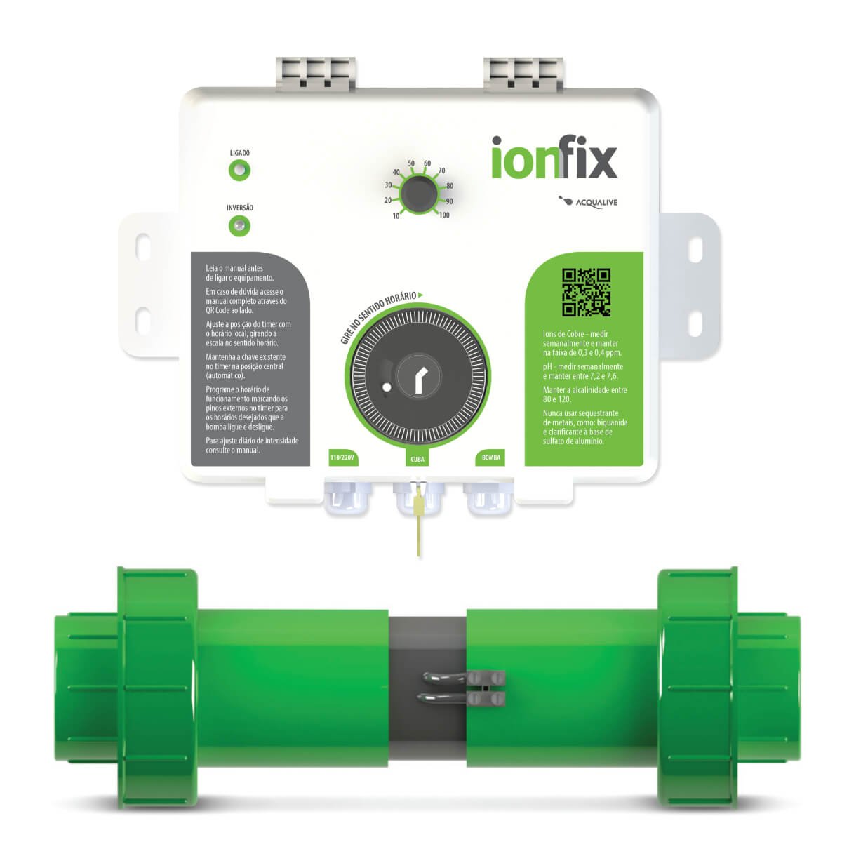 Ionizador para Piscinas IonFix Acqualive Rio Ionizador para Piscinas IonFix Acqualive Rio